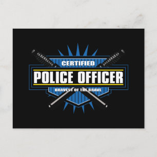Befähigter Polizeibeamter Postkarte