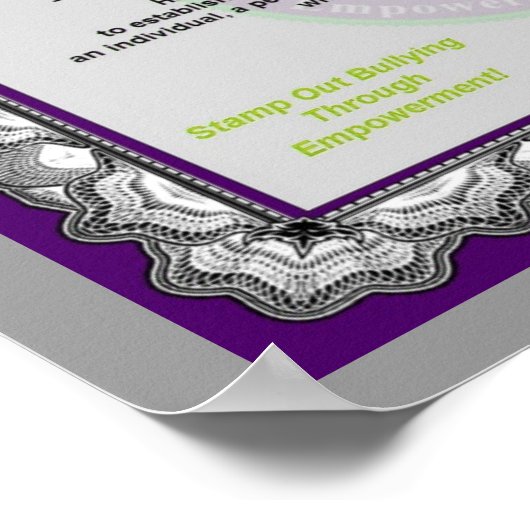 Befähigungszeugnis Poster (Ecke)