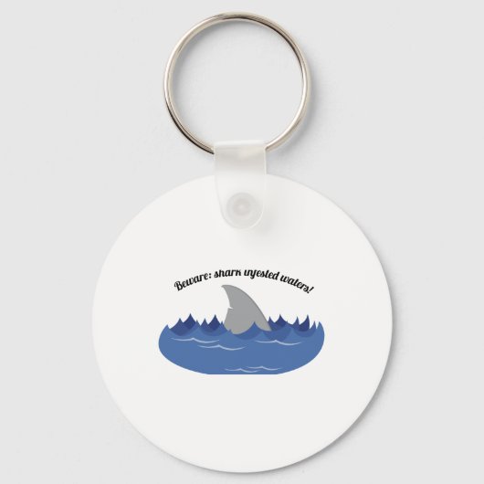 Befallener Hai Schlüsselanhänger (Vorderseite)