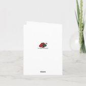 Befana - Italienische Weihnachtshexenschuhe Feiertagskarte (Rückseite)