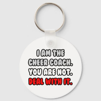 Befassen Sie sich damit ... Funny Cheer Coach Schlüsselanhänger