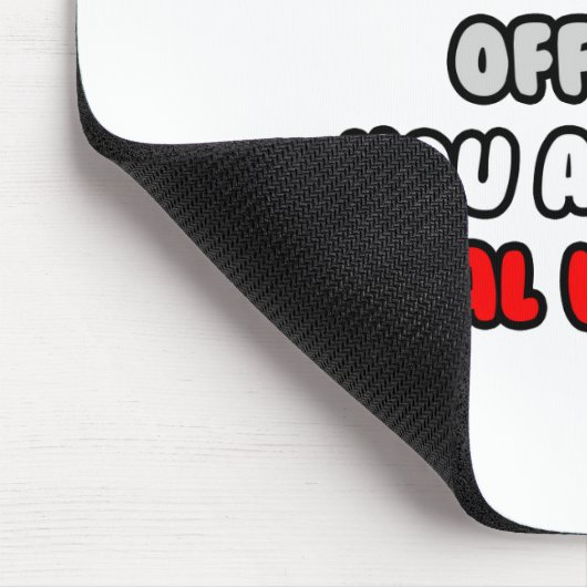 Befassen Sie sich damit ... Funny Compliance Offic Mousepad (Ecke)