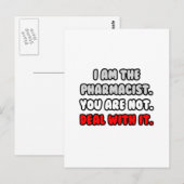 Befassen Sie sich damit ... Funny Pharmacist Postkarte (Vorne/Hinten)
