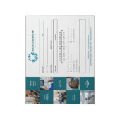 Befassung mit endodontischen Mitteln Notizblock (Rotiert)