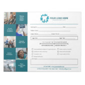 Befassung mit endodontischen Mitteln Notizblock (Vorderseite)