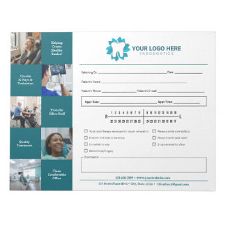 Befassung mit endodontischen Mitteln Notizblock