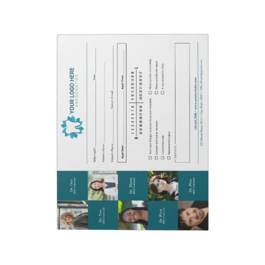 Befassung mit endodontischen Mitteln Notizblock (Rotiert)