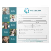 Befassung mit endodontischen Mitteln Notizblock (Vorderseite)