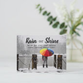 Befassung mit Rain oder Shine Real Anwesen Marketi Postkarte (Stehend Vorderseite)