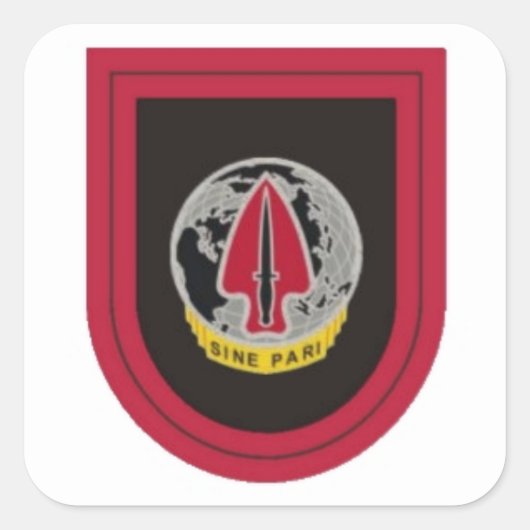 BEFEHL FÜR BESONDERE OPERATIONEN UND FLASH/DUI-STI QUADRATISCHER AUFKLEBER (Vorderseite)