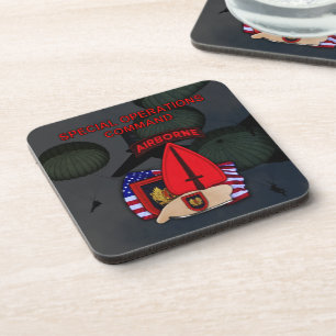 Befehl für Sonderoperationen socom vets Cork Unter Getränkeuntersetzer