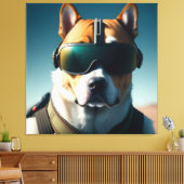 BEFEHLDER DOG ART DRUCKEN LEINWANDDRUCK (Insitu (Wohnzimmer))