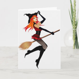 BEFEHLE FÜR SIE IM HALLOWEEN FEIERTAGSKARTE