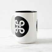 Befehls-Apple Mac-Ideologie Zweifarbige Tasse (Vorderseite Links)