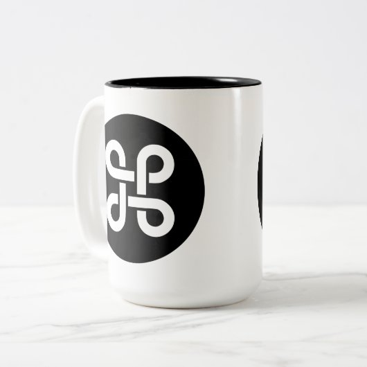 Befehls-Apple Mac-Ideologie Zweifarbige Tasse (Vorderseite Links)