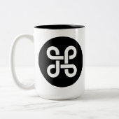 Befehls-Apple Mac-Ideologie Zweifarbige Tasse (Links)