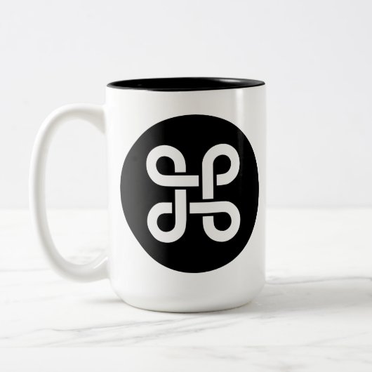 Befehls-Apple Mac-Ideologie Zweifarbige Tasse (Links)