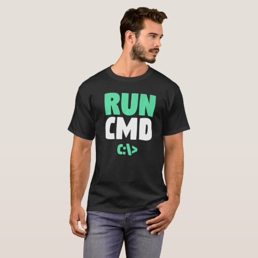 Befehlsaufforderung des Computerprogramms CMD ausf T-Shirt (Vorne ganz)