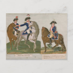 Befehlshaber der Armee und Offizier Postkarte