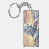 Befehlshaber des Schlüsselanhängers Wasserfarbe Schlüsselanhänger (Vorderseite links)