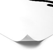 Befehlshaber in Shirt Funny Keyboard Puff Poster (Ecke)