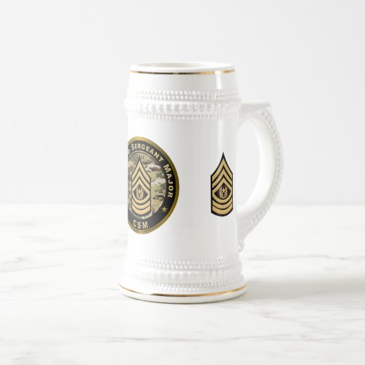 Befehlshaber Major CSM Bierglas (VorderseiteRechts)
