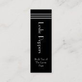 Befehlshaber von Leslie Paprikaschoten Book Marker Mini Visitenkarte (Rückseite)