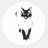 Befehlspräsenz Runder Aufkleber (Vorderseite)