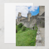 befestigte Mauer von Carcassonne Dankeskarte (Vorne/Hinten)