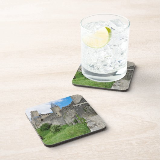 befestigte Mauer von Carcassonne Getränkeuntersetzer (Rechte Seite)