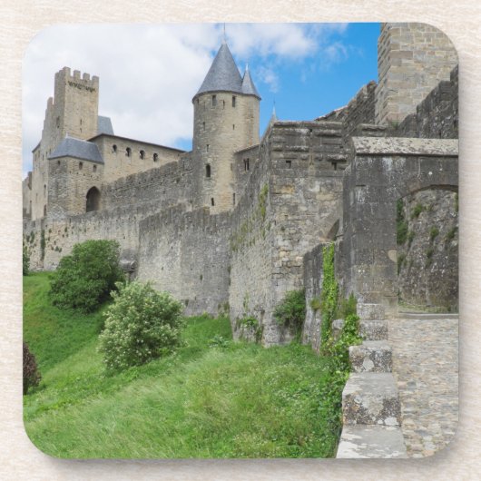 befestigte Mauer von Carcassonne Getränkeuntersetzer (Vorderseite)