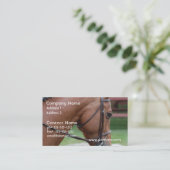 Befestigte Pony-Visitenkarten Visitenkarte (Stehend Vorderseite)