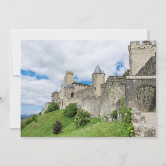 befestigte Stadt Carcassonne Dankeskarte (Vorderseite)