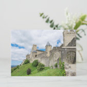 befestigte Stadt Carcassonne Dankeskarte (Stehend Vorderseite)
