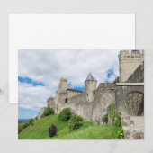befestigte Stadt Carcassonne Dankeskarte (Vorne/Hinten)