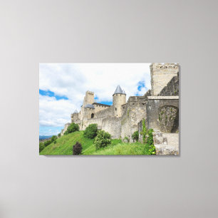 Befestigte Stadt Carcassonne Leinwanddruck