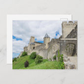 befestigte Stadt Carcassonne Postkarte (Vorne/Hinten)