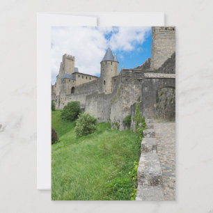 Befestigte Stadtmauer von Carcassonne Dankeskarte