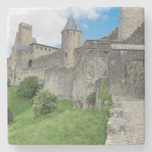 Befestigte Stadtmauer von Carcassonne Steinuntersetzer