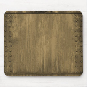 befestigtes grungy Gold Metallplatten Mousepad