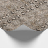 Befestigtes Metallbeschaffenheits-Packpapier Geschenkpapier (Ecke)