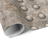 Befestigtes Metallbeschaffenheits-Packpapier Geschenkpapier (Rolleneckpunkt)