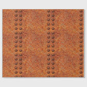 Befestigtes rostiges MetallPackpapier Geschenkpapier (Flach)