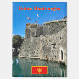 Befestigungsanlagen der Burg Kotor in Montenegro Magnet