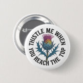Befeuchte mich, wenn du die oberste Thistle-Blume Button (Vorne & Hinten)