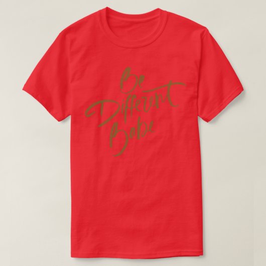 Befinden Sie sich anders in einem handgeschriebene T-Shirt (Design vorne)