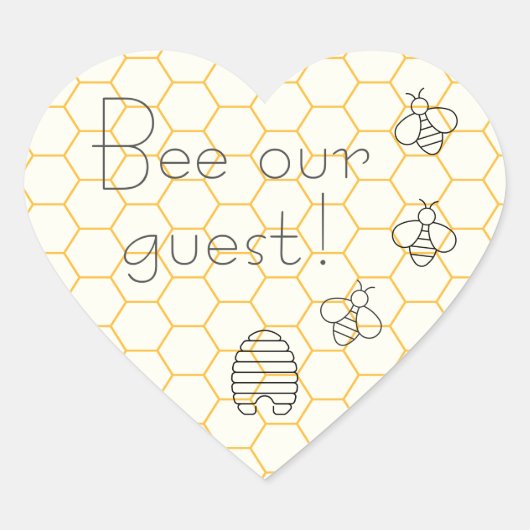 Befinden Sie sich in unseren Niedlichen Einladungs Herz-Aufkleber (Vorderseite)