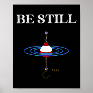 Befischen Sie noch meditationsInspiriert Fischerei Poster