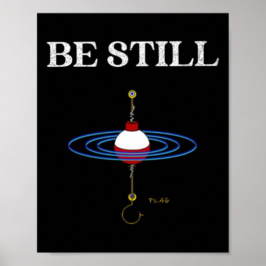 Befischen Sie noch meditationsInspiriert Fischerei Poster (Vorne)