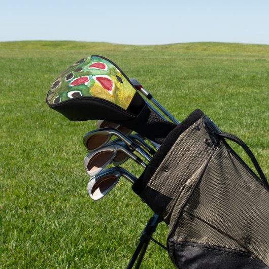 Befischung von Braunforellen Golf Headcover (In SItu)